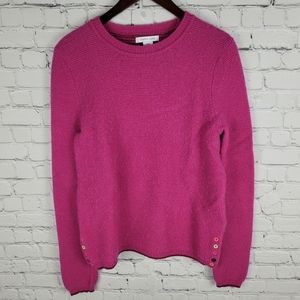 TABITHA WEBB | lambswool blend knit long sleeve button detail sweater